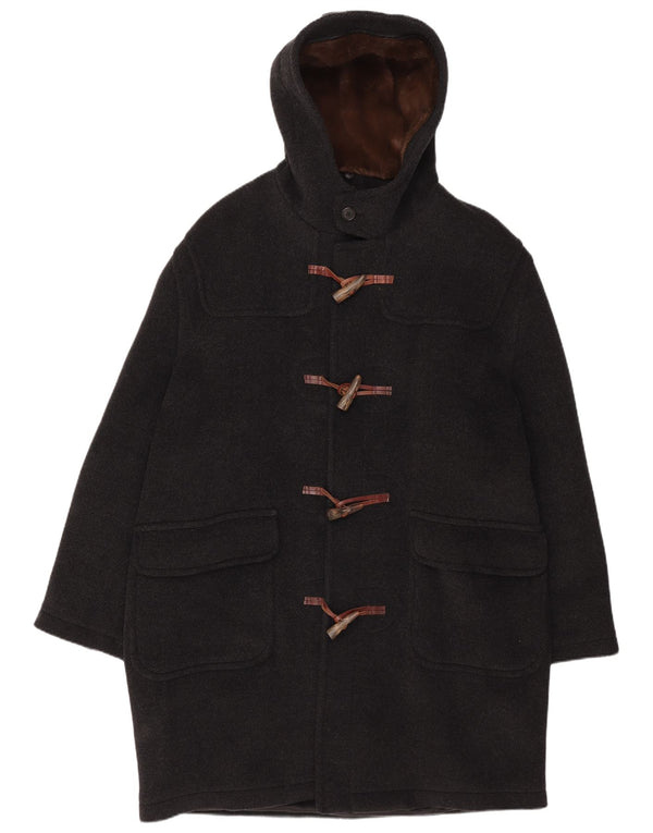 Męski płaszcz z kapturem Moorbrook IT 52 XL, czarna wełna