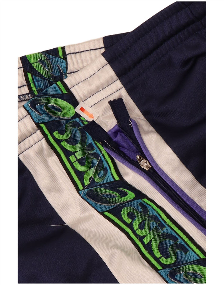 Pełny dres damski Asics IT 46, duży, granatowy, blokowy poliamid