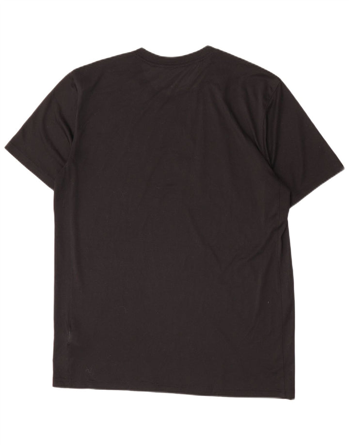 Męski T-shirt Nike Dri Fit z grafiką, duży, czarny poliester