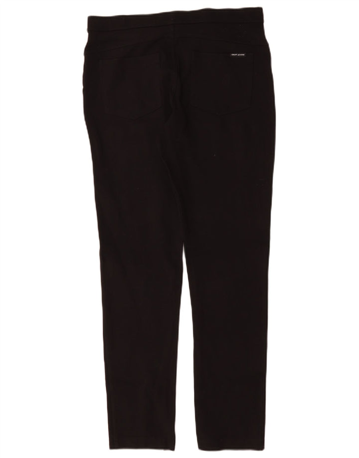Spodnie damskie Dkny Slim Casual, średnie W30 L29, czarna wiskoza