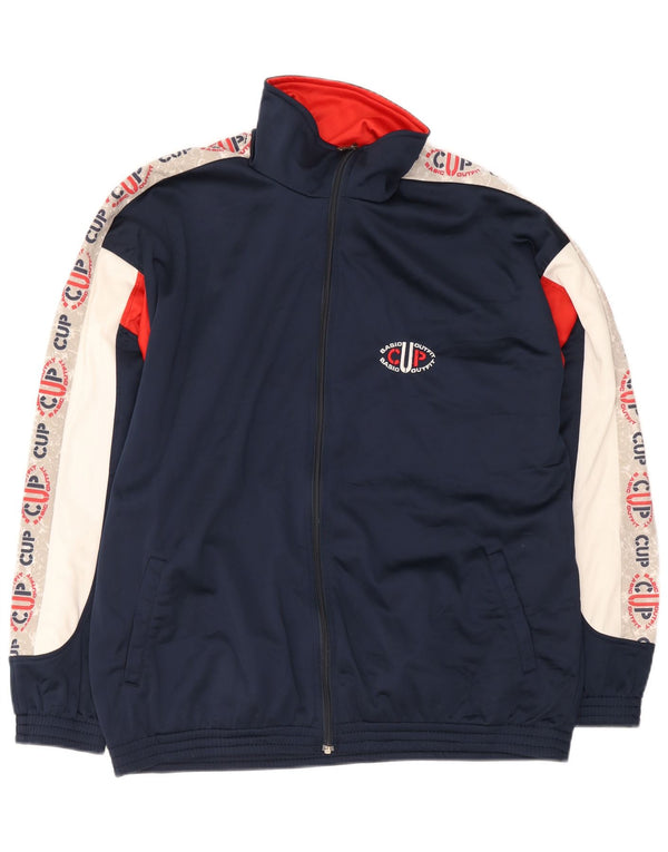 Męska kurtka dresowa Campagnolo UK 44 XL Granatowa, sportowa z blokami kolorów