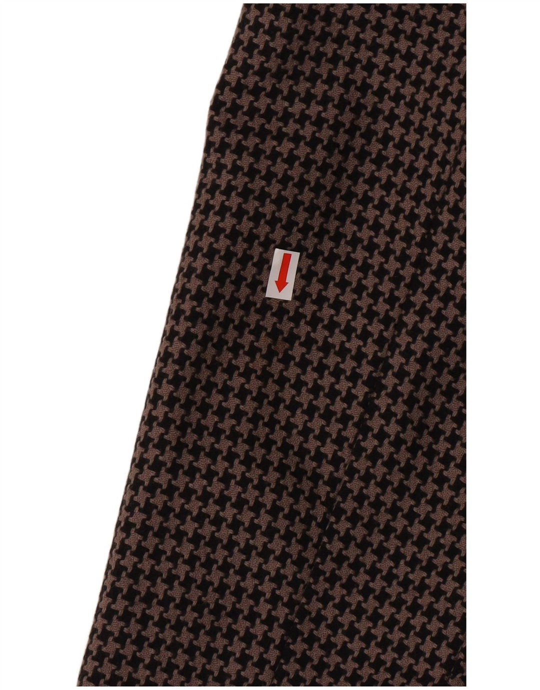 Vintage damski zestaw dwuczęściowych spódnic UK 14 Medium W28 Brown Houndstooth