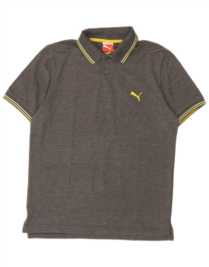 Męska koszulka polo Puma, mała, szara, nakrapiana