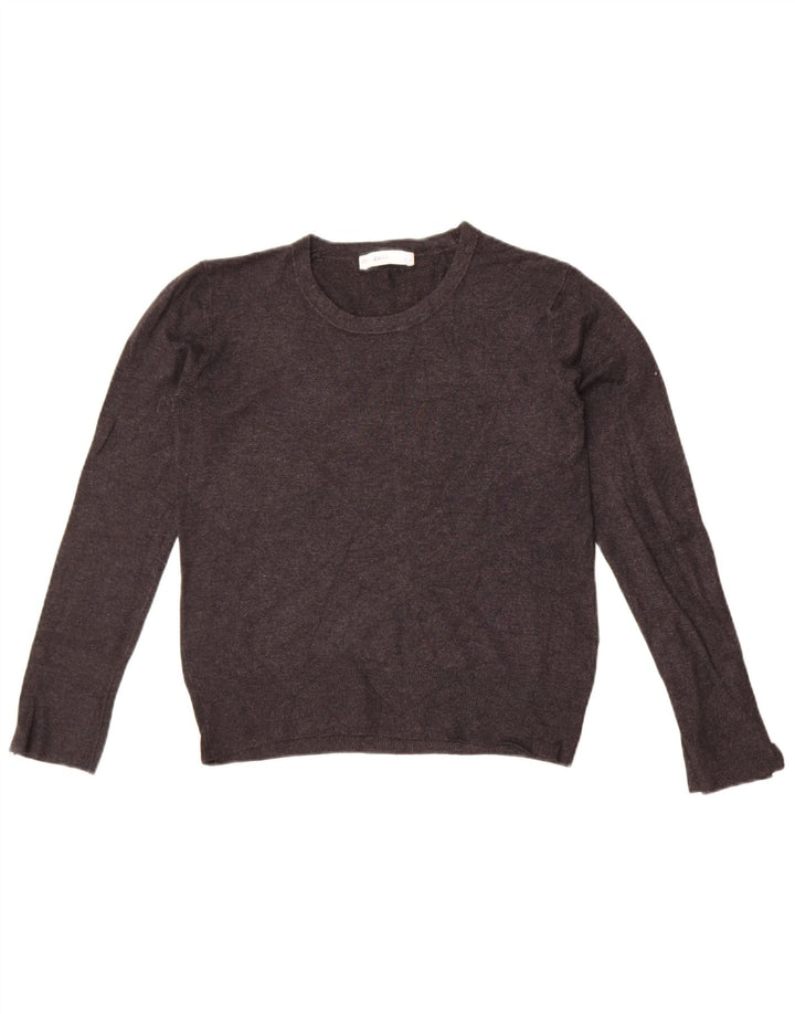 Sweter damski Zara z okrągłym dekoltem UK 14, duży, szary