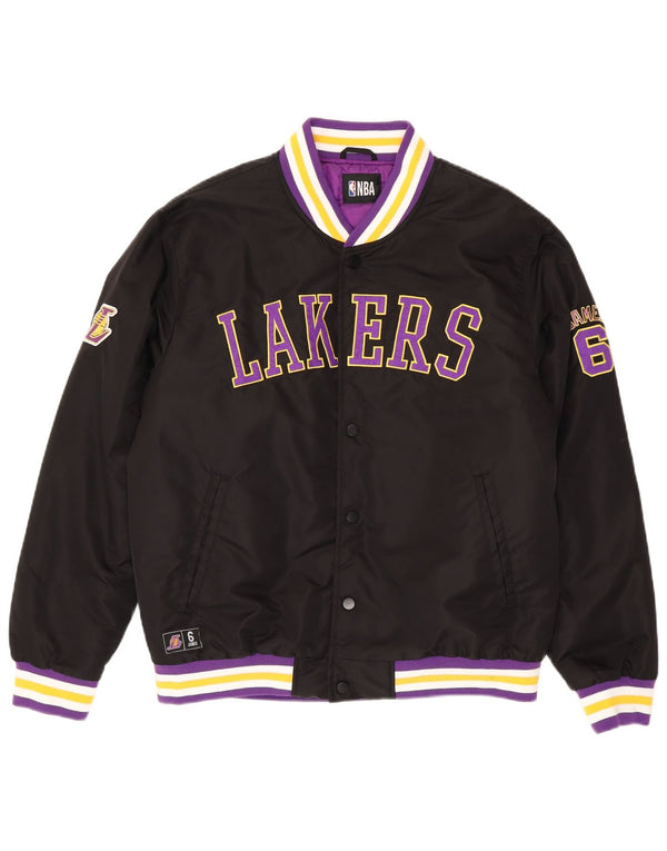 Kurtka męska NBA Los Angeles Lakers Varsity UK 40, duże czarne paski