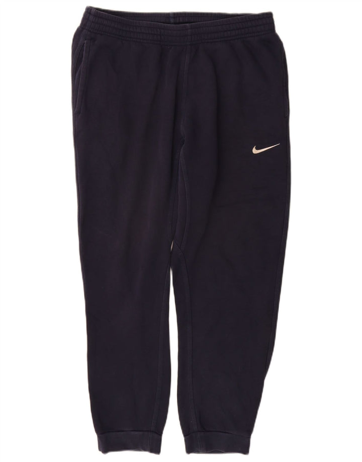 Męskie spodnie dresowe Nike, joggery, średnie granatowe, bawełniane