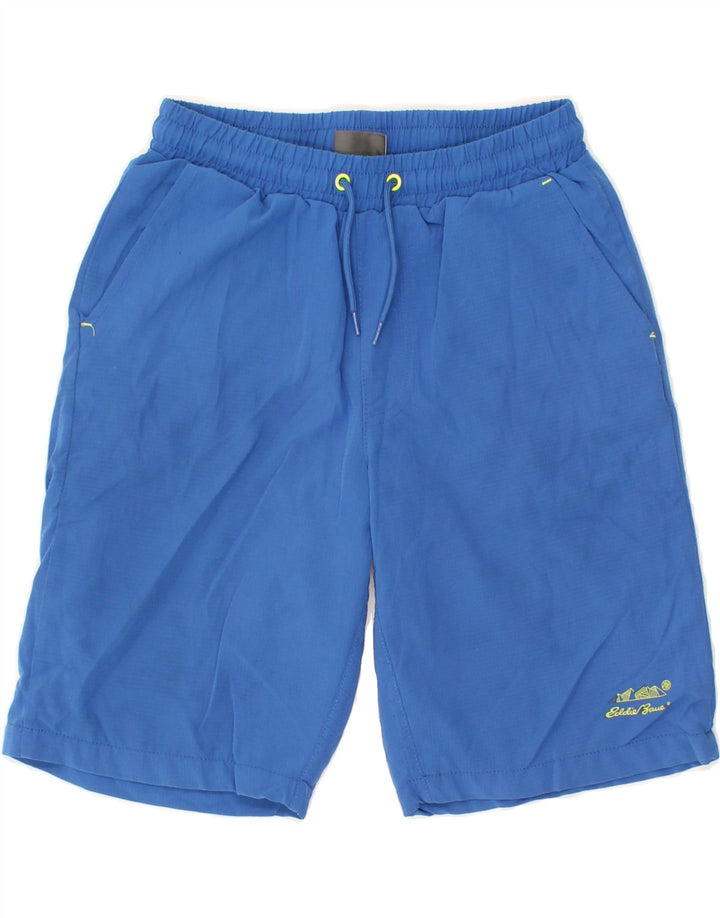 EDDIE BAUER Boys Sport Shorts 10-11 Years Medium Blue Polyester Vintage Eddie Bauer and Second-Hand Eddie Bauer from Messina Hembry 