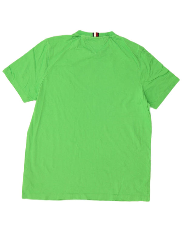 T-shirt męski Tommy Hilfiger Top XL, zielony, bawełniany