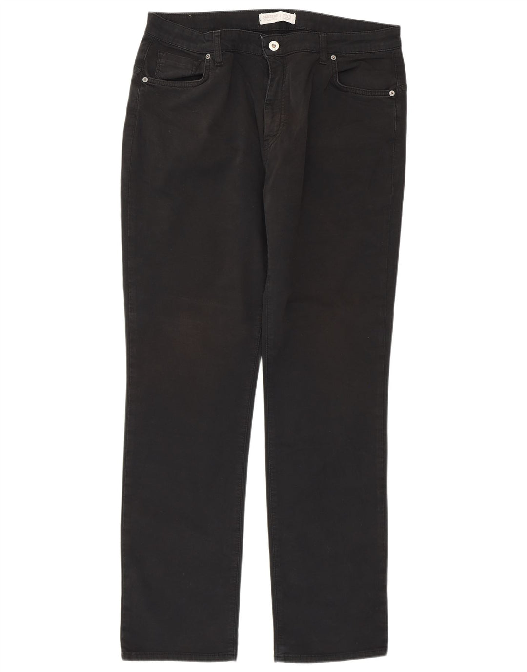 Damskie jeansy Carrera Comfort Fit Straight W34 L31 Czarne