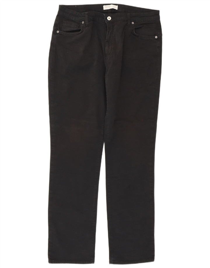 Damskie jeansy Carrera Comfort Fit Straight W34 L31 Czarne