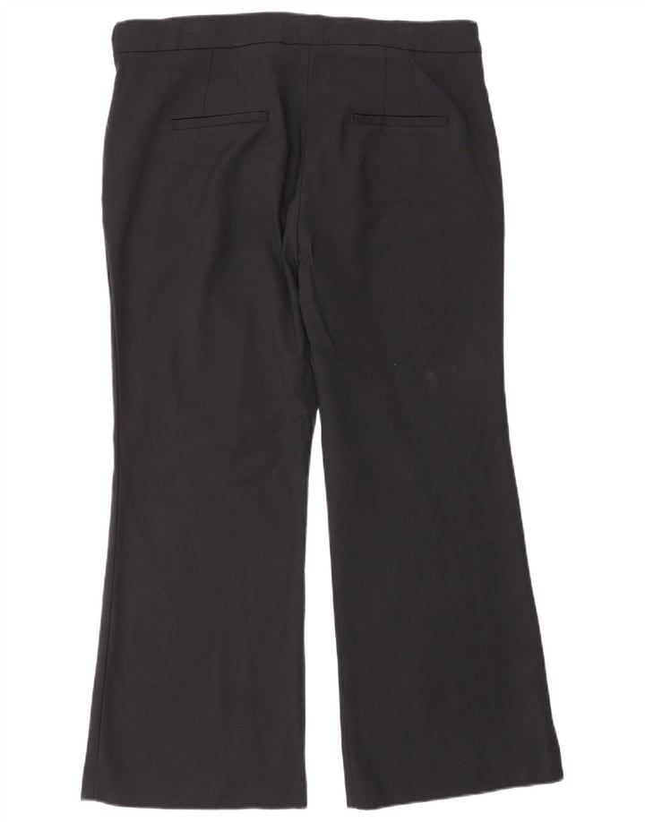 Damskie spodnie Chino Bootcut Zara IT 42 Large W32 L26 Czarne