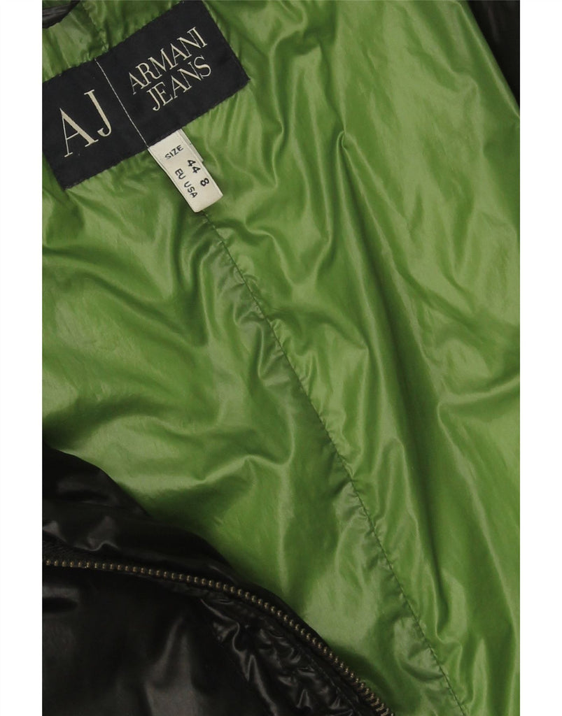 ARMANI Womens Padded Jacket US 8 Medium Black Vintage Armani and Second-Hand Armani from Messina Hembry 