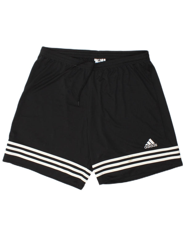 Adidas Męskie Spodenki Sportowe XL W38 L7 Czarne Paski Poliester Sport