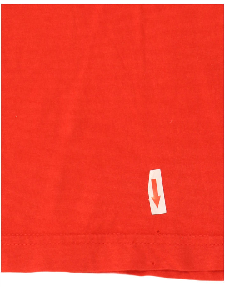 Męski T-shirt z grafiką Puma, średni czerwony