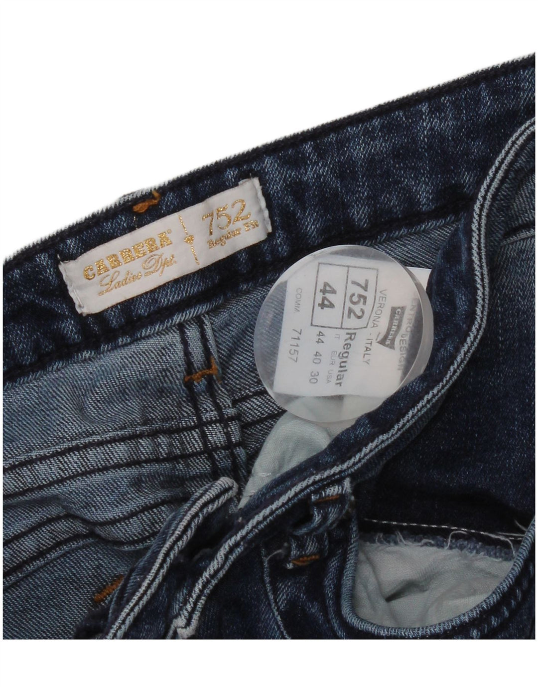 Damskie jeansy Carrera 752 o regularnym kroju IT 44 Medium W30 L32 Niebieskie