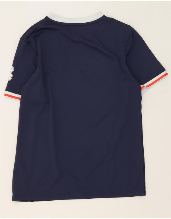 New Balance Boys Graphic T-Shirt Top 11-12 Years Navy Blue Striped
