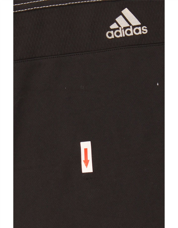 Męska kamizelka z grafiką ADIDAS, mała, czarna, poliester