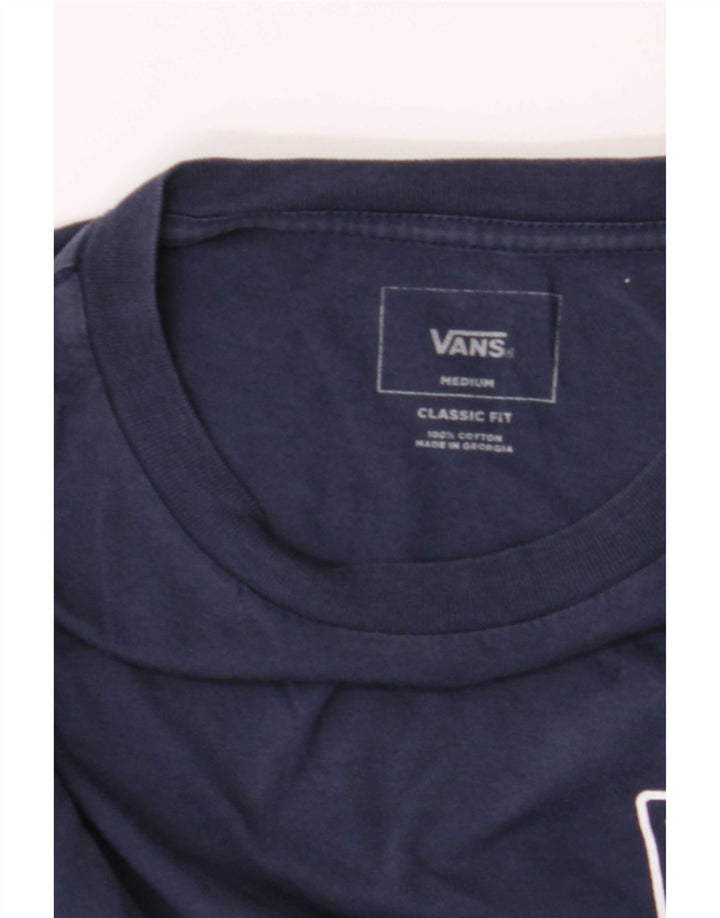 Męski top Vans Graphic z długim rękawem, średni granatowy