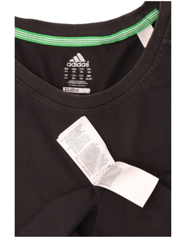 Adidas Męska koszulka Climalite Top 2XL Szara bawełna