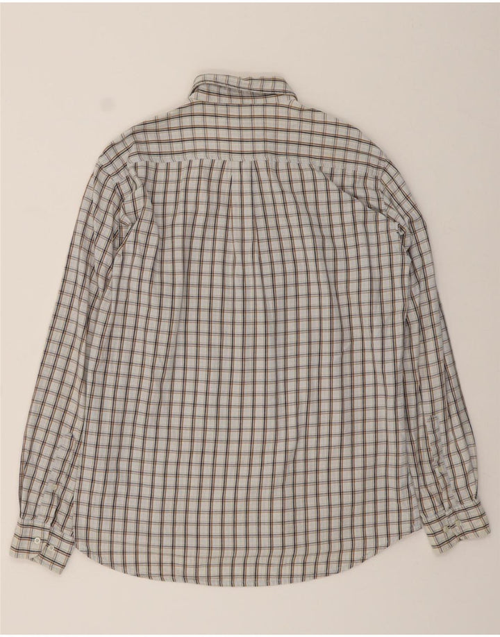 KAPPA Mens Shirt Large Grey Check Cotton Vintage Kappa and Second-Hand Kappa from Messina Hembry 