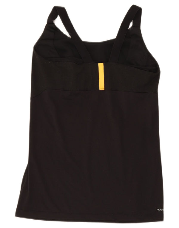 Reebok Womens Crop Graphic Vest Top UK 8/10 Small Black