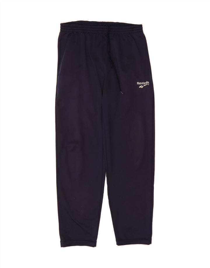 REEBOK Mens Tracksuit Trousers Medium Navy Blue Polyester Vintage Reebok and Second-Hand Reebok from Messina Hembry 