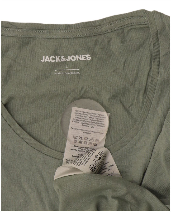 Męska kamizelka Jack & Jones, duża, bawełniana w kolorze khaki
