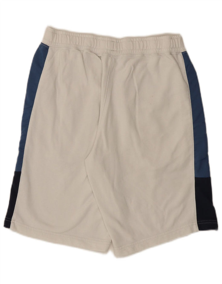 Męskie spodenki sportowe Nike, bawełna w kolorze średniej bieli, z blokami kolorów