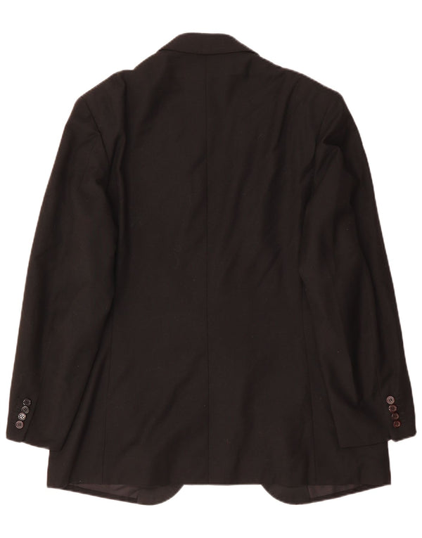 Vintage męska marynarka zapinana na 1 guzik UK 38, średnia czarna