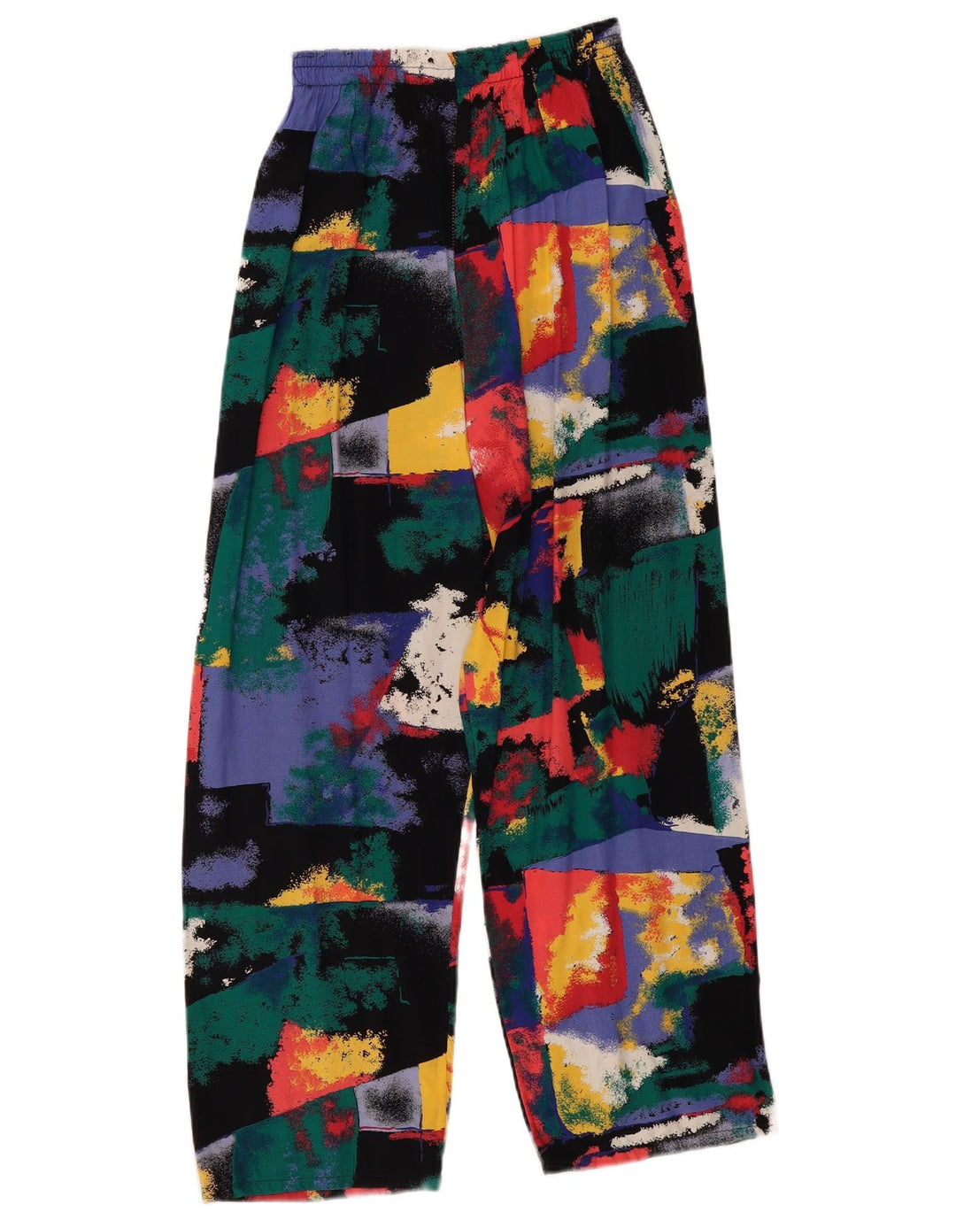 Spodnie damskie w stylu vintage o luźnym kroju W30 L27 Wielobarwny patchwork