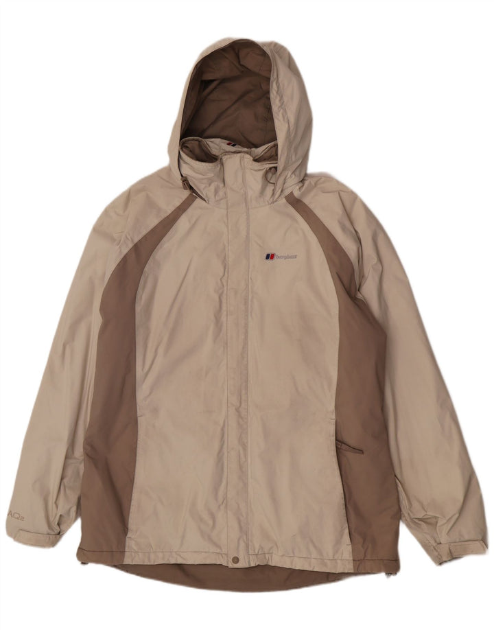 Damska kurtka wiatrówka oversize Berghaus UK 14 w kolorze średniego beżu
