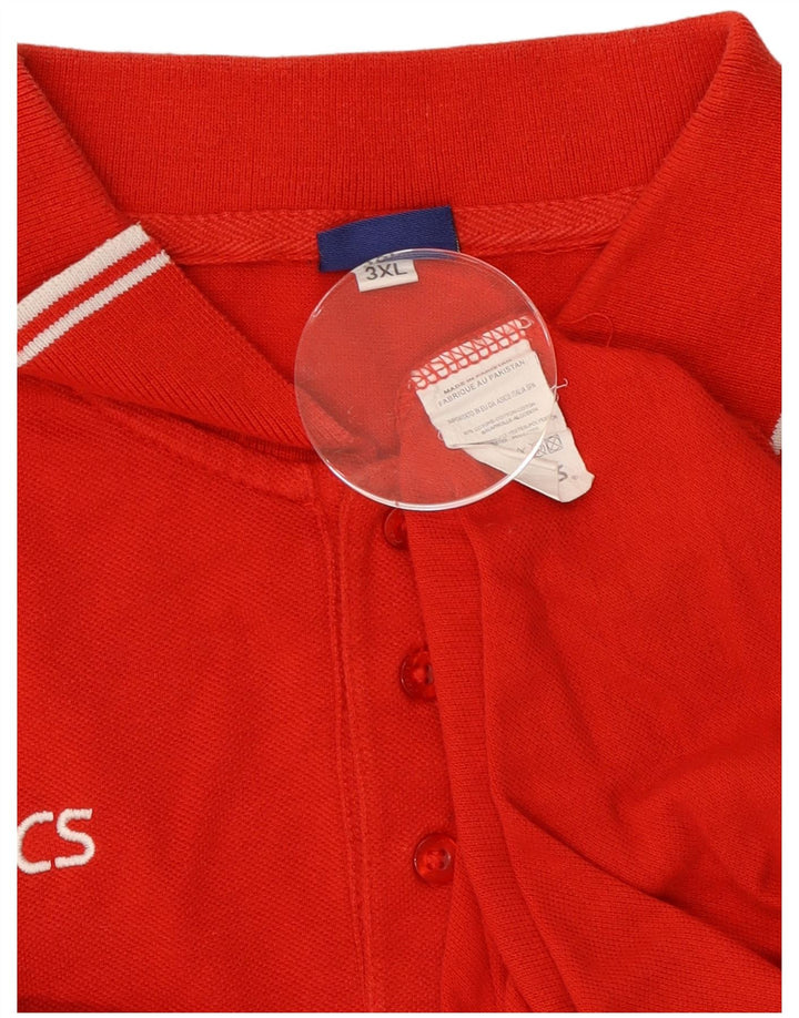 Męska koszulka polo Asics 3XL, czerwona, bawełniana