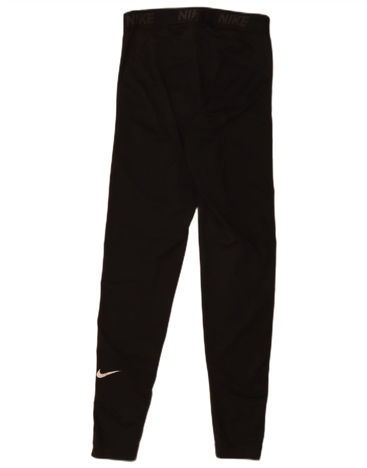 Damskie legginsy Nike Dri Fit Graphic UK 10, małe, czarne, poliestrowe