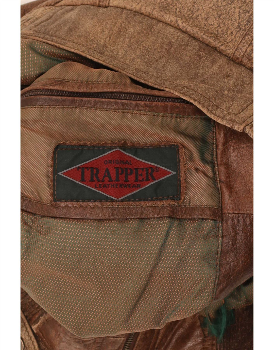 Męska kurtka skórzana Trapper IT 46 Small Brown