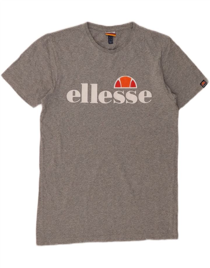 ELLESSE Mens Graphic T-Shirt Top Small Grey Cotton Vintage Ellesse and Second-Hand Ellesse from Messina Hembry 