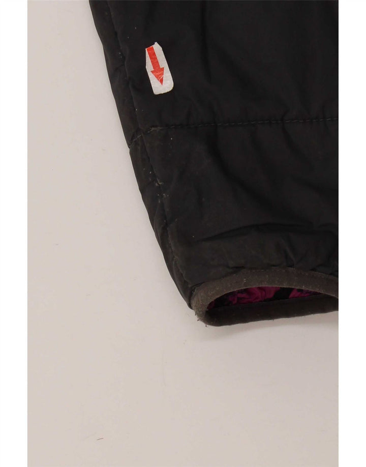 Dwustronna kurtka dziewczęca z kapturem The North Face 9-10 lat, średnia czarna