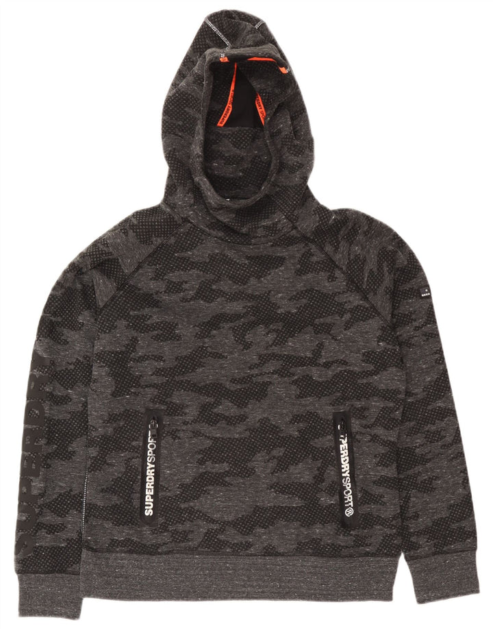 Damski pełny dres Superdry Graphic UK 18 XL, szary kamuflaż, poliester