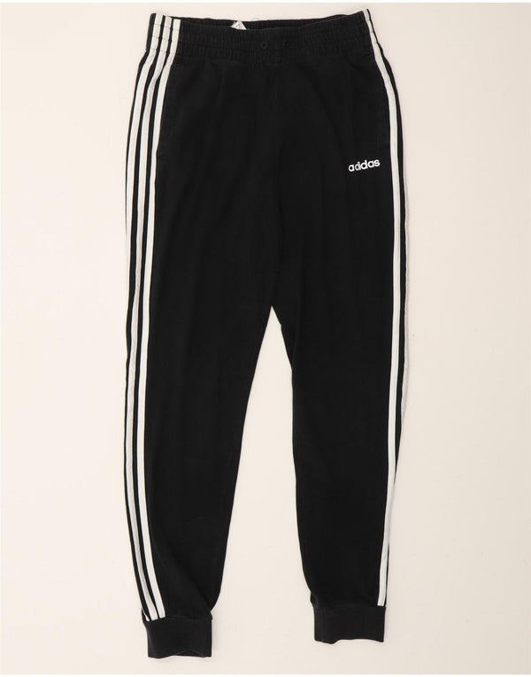 Damskie spodnie dresowe ADIDAS Joggers UK 8/10 Małe, czarne, bawełniane