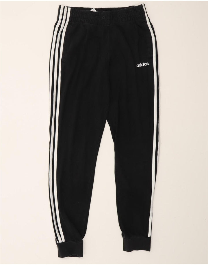 Damskie spodnie dresowe ADIDAS Joggers UK 8/10 Małe, czarne, bawełniane