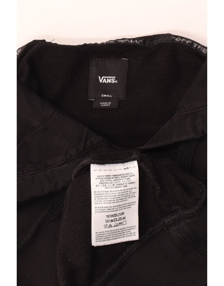 Męski sweter z kapturem Vans z grafiką, mały, czarny, bawełniany