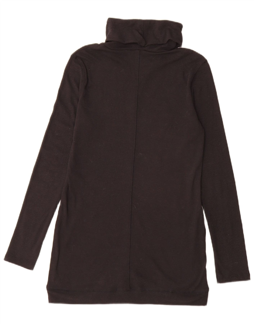 Marks & Spencer Damski sweter z długim rękawem i wywijanym dekoltem, UK 10, mały, czarny