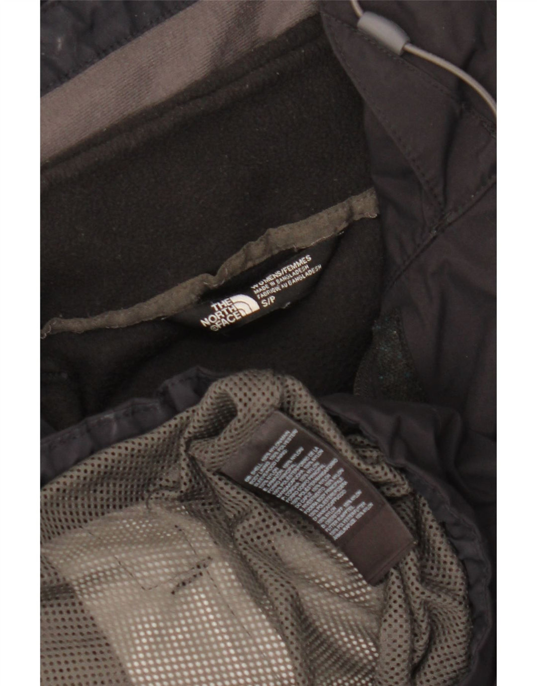 Damska kurtka wiatrówka z kapturem The North Face UK 10, mała, czarna, nylonowa