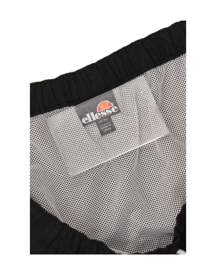 ELLESSE Mens Swimming Shorts XL  Black Polyester Vintage Ellesse and Second-Hand Ellesse from Messina Hembry 
