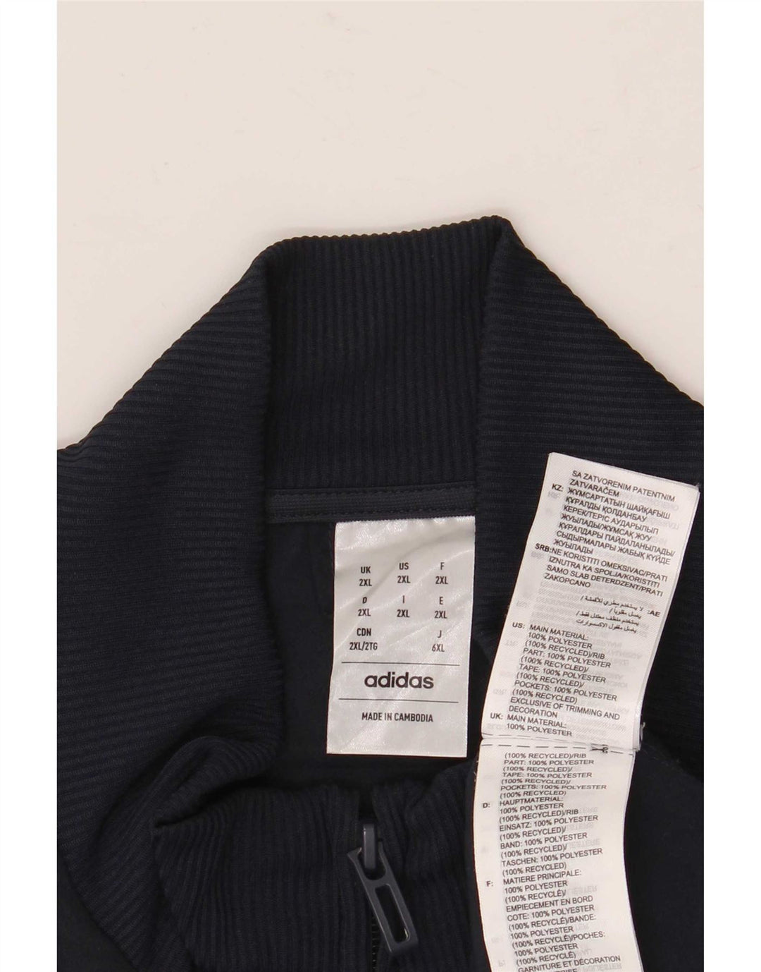 Adidas Męska bluza dresowa Top 2XL Granatowy poliester