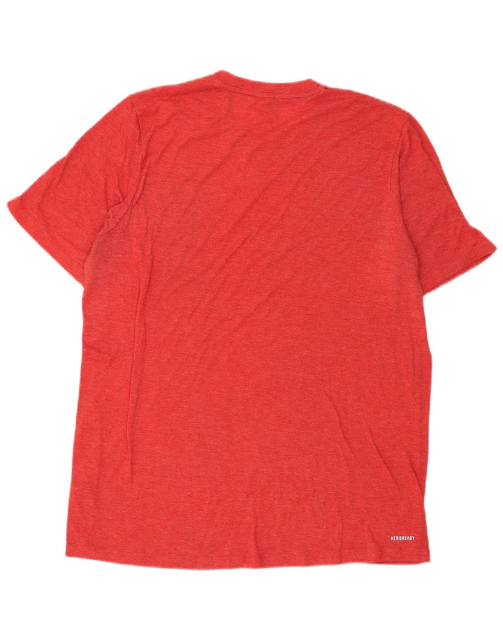 Męska koszulka Adidas Aeroready Top, średni czerwony poliester