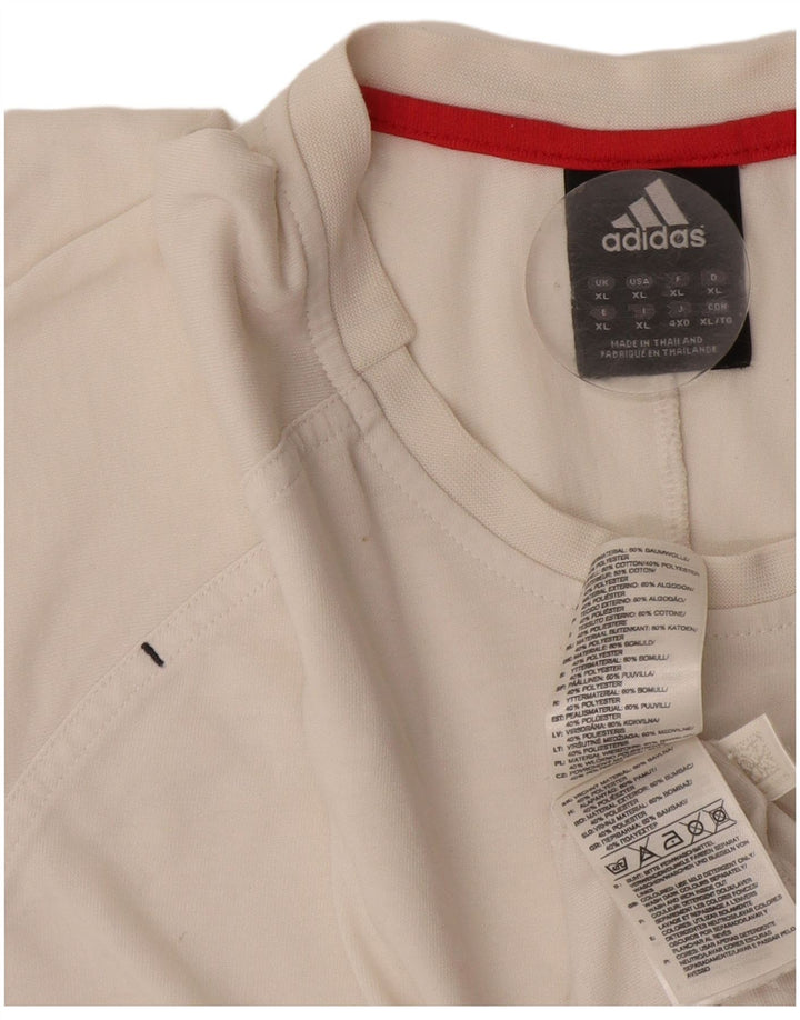 Adidas Męska koszulka Top XL Biała bawełna