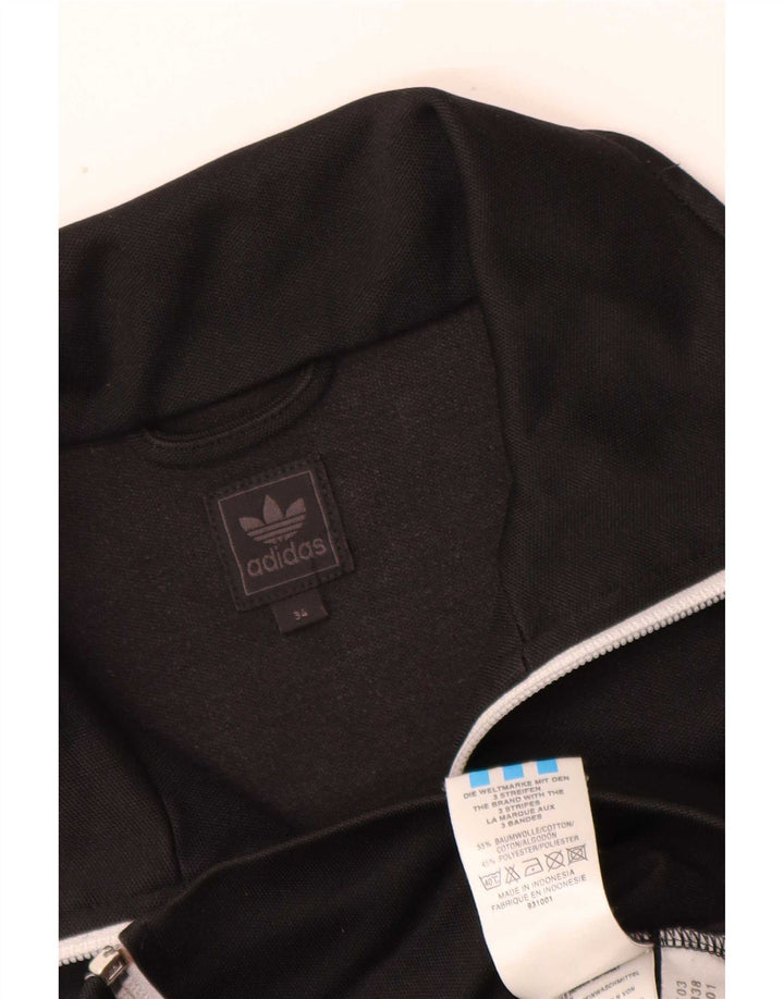 Damska bluza dresowa Adidas EU 34 XS Czarna bawełna