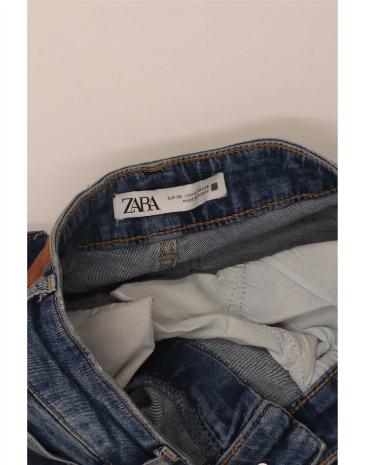Damskie jeansy rozkloszowane Zara EU 38 Small W28 L33 Niebieskie