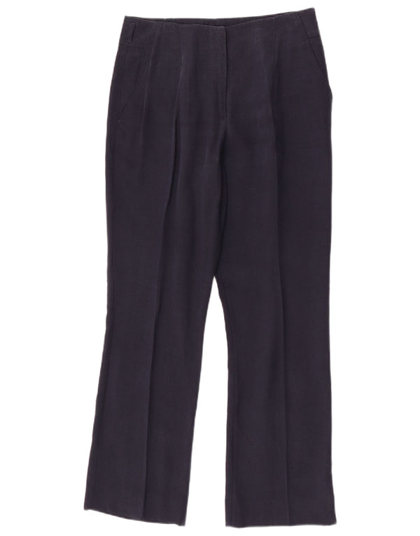 Spodnie damskie Zara Straight Chino Medium W28 L28 Granatowe