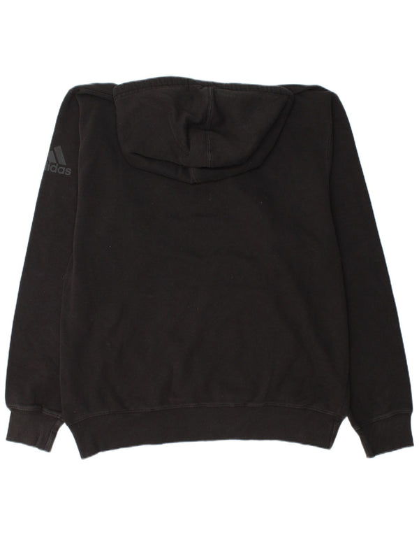 Męski sweter z kapturem ADIDAS z grafiką 2XL, czarny, bawełniany